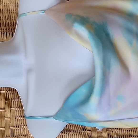 Zara Women's  Multicolored spaghetti strap women's cami tank - Picture 3 of 5